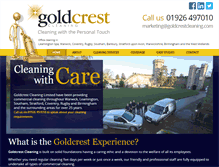 Tablet Screenshot of goldcrestcleaning.com